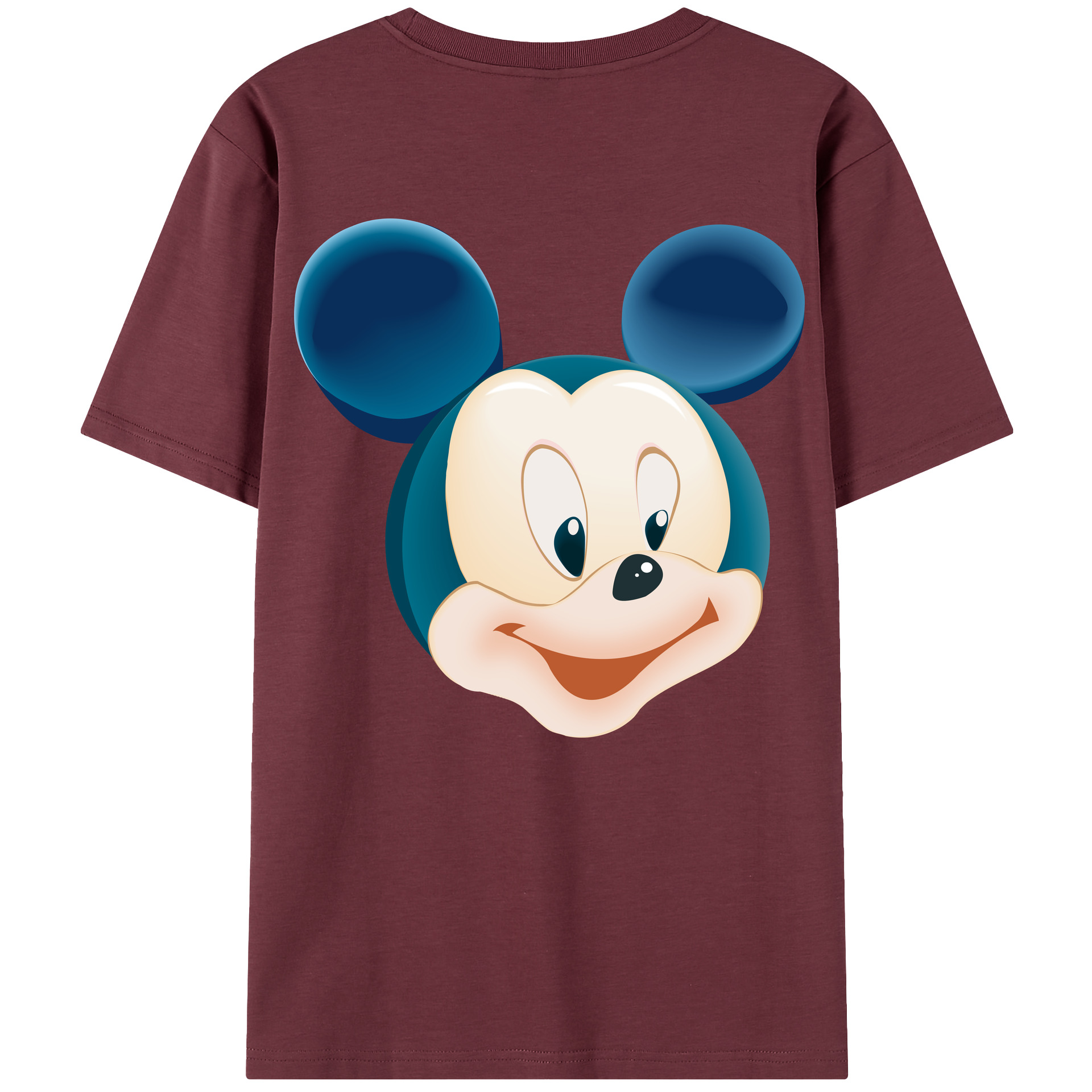 （画像用） ミッキーマウス Mickey Mouse 綿100％半袖Tシャツ（背面プリント）